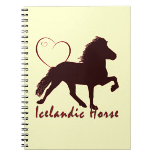 Icelandic Horse Hearts Notebook