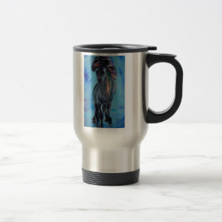 Icelandic Horse in tolt Travel Mug