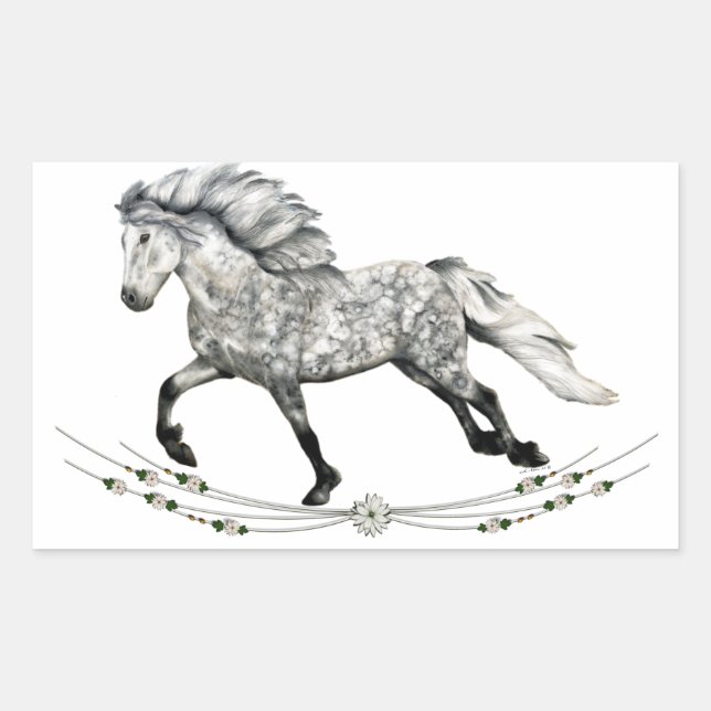 Icelandic Horse mare Grá Sticker (Front)