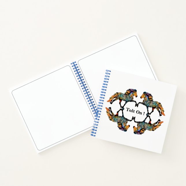 Icelandic Horse Pop Art Notebook (Inside)