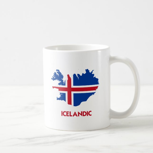ICELANDIC MAP COFFEE MUG (Right)