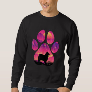 Icelandic Sheepdog Paw Mom Dad Dog Women Men Sweatshirt