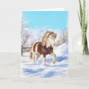 Icelandic Stallion Holiday Card