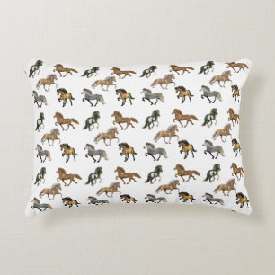 Icelandic's in Gait Decorative Pillow