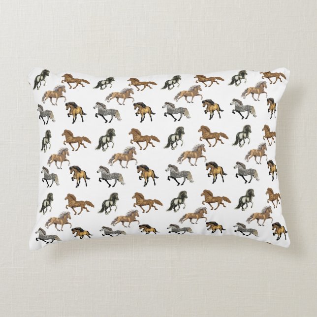 Icelandic's in Gait Decorative Pillow (Front)