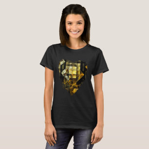 Icelandics in Gait Golden Diamond Abstract T-Shirt