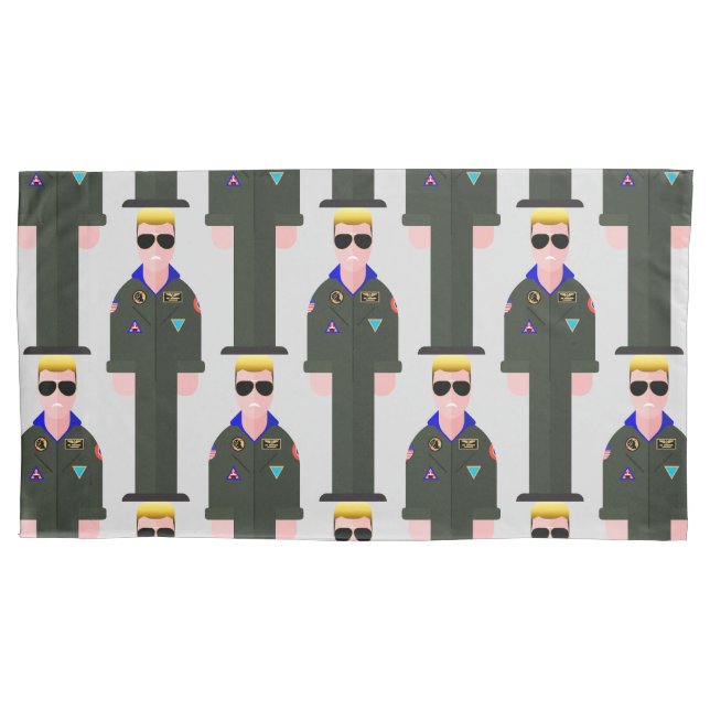 Iceman – 80s Movie Icon Pillowcase (Front-Left)