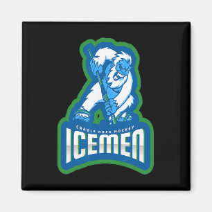 Icemen Cradle Rock Hockey Continental Hockey Leagu Magnet