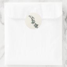 Icey Leaves – Cozy Botanical Aesthetic Sticker