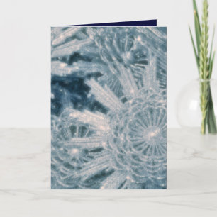 Icey stars holiday card