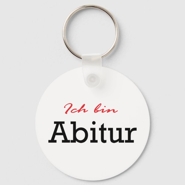 Ich bin Abitur icon Keychain (Front)