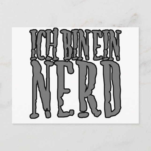 Ich Bin Ein Nerd Postcard (Front)