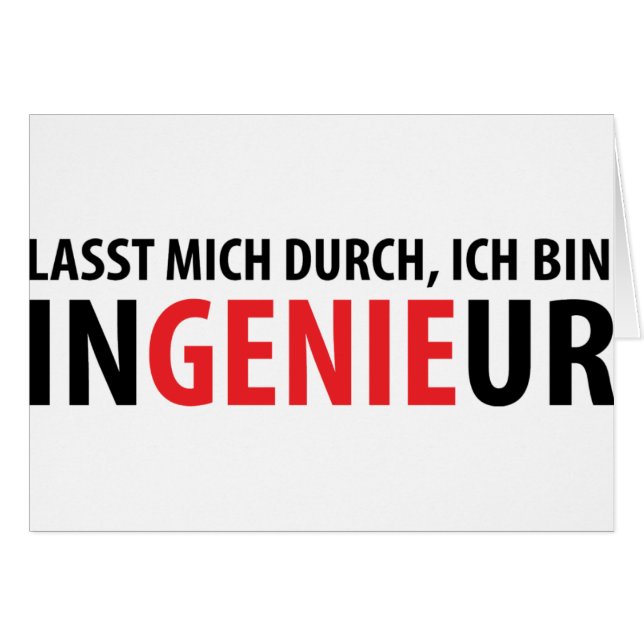 Ich bin Ingenieur (Front Horizontal)