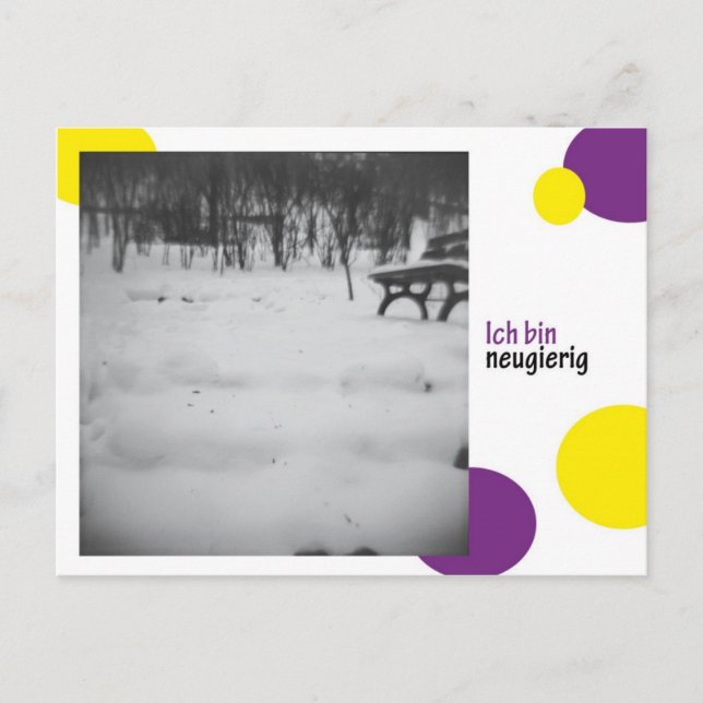 ich bin neugierig postcard (Front)