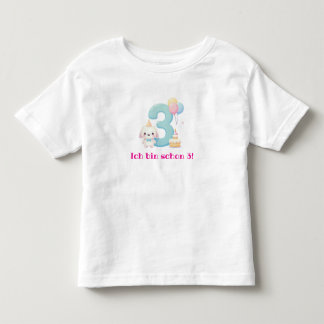 Ich bin schon 3! toddler t-shirt