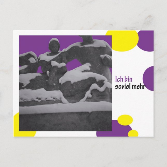 ich bin soviel mehr postcard (Front)