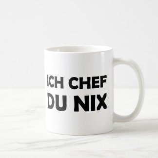 Ich Chef du nix black icon Coffee Mug