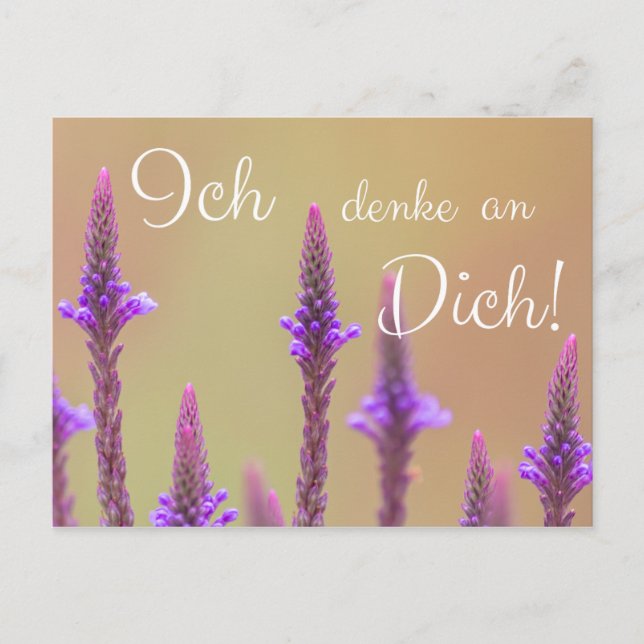 Ich denke an Dich! Postcard (Front)