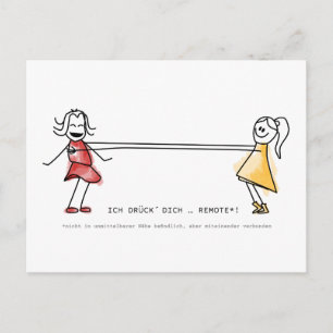 Ich drück´ Dich … remote! Postcard