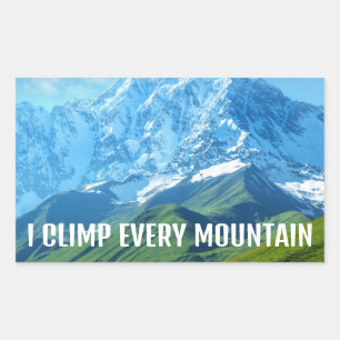 Ich  erklimme jeden Berg Sticker