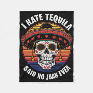 Ich He Tequila Mexican Cinco De Mayo  Fleece Blanket