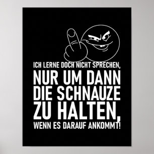 ICH LERNE DOCH NICHT SPRECHEN POSTER