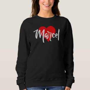 Ich Liebe Marcel Vorname  Liebe Herz Sweatshirt