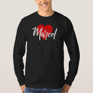 Ich Liebe Marcel Vorname  Liebe Herz T-Shirt