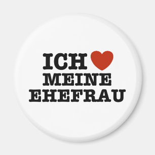 Ich Liebe Meine ehefrau Magnet