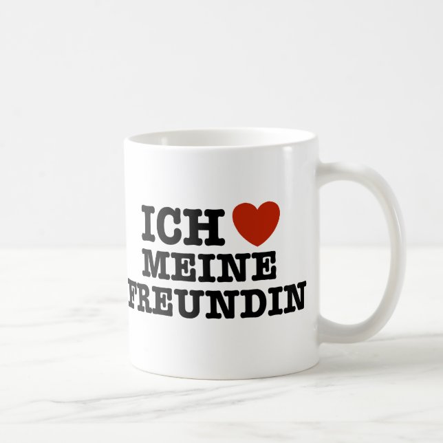 Ich Liebe Meine Freundin Coffee Mug (Right)