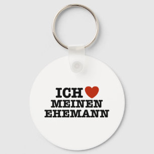 Ich Liebe Meinen Ehemann Keychain