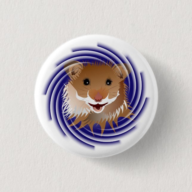 Ich liebe meinen kleinen Hamster 1 Inch Round Button (Front)
