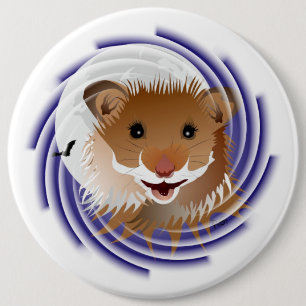 Ich liebe meinen kleinen Hamster 6 Inch Round Button