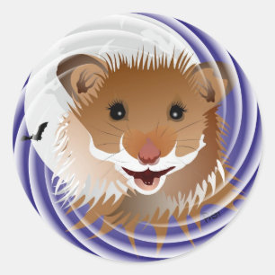 Ich liebe meinen kleinen Hamster Aufkleber Classic Round Sticker