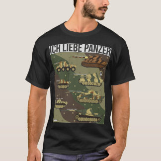 ich liebe panzer (German. I love tanks) T-Shirt