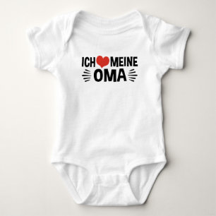 Ich Meine Oma Baby Bodysuit