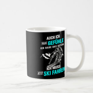 Ich Muss Ski Driving Skier Mountain Sport Ski Pist Coffee Mug