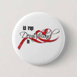 Ich trage Deutschland im Herzen 2 Inch Round Button