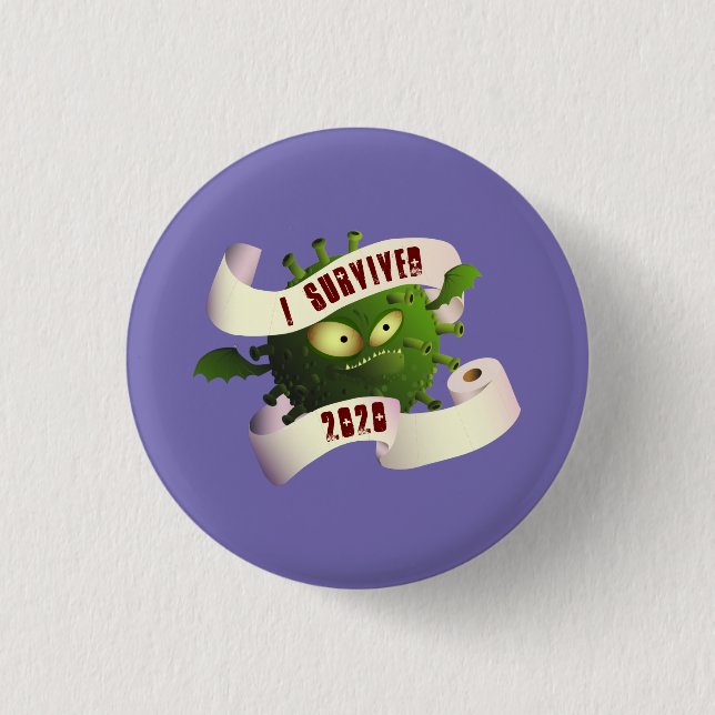 Ich überlebte 2020 1 inch round button (Front)