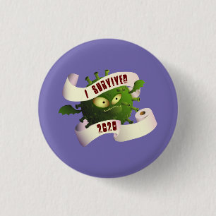 Ich überlebte 2020 1 inch round button