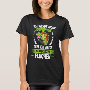 Ich Werde Nicht Abgeben  Turtle Runner Jogging Run T-Shirt