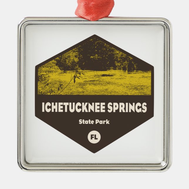 Ichetucknee Springs State Park Florida Metal Ornament (Front)