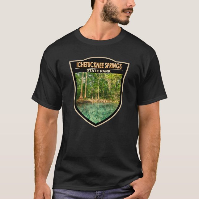 Ichetucknee Springs State Park Florida Watercolor  T-Shirt (Front)