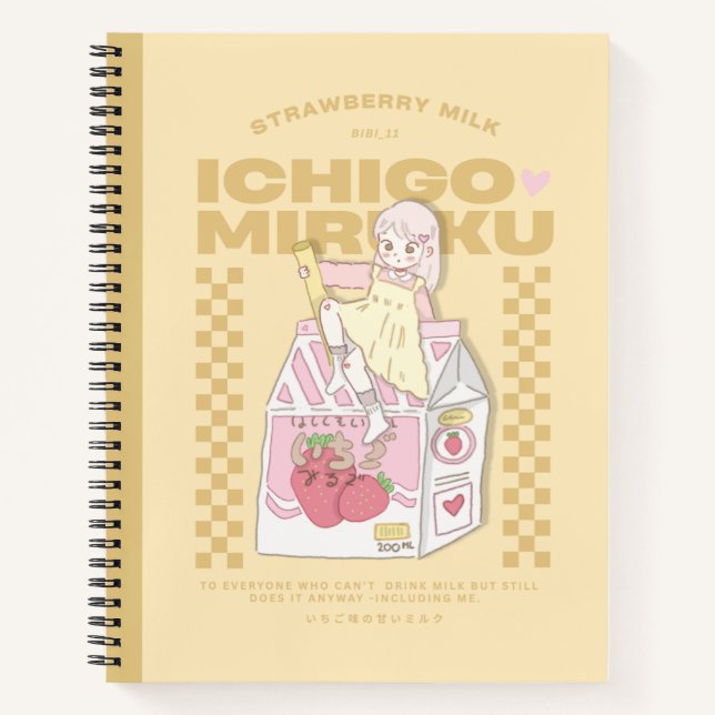 🍓✨Ichigo milk ✨🍓 Notebook (Front)