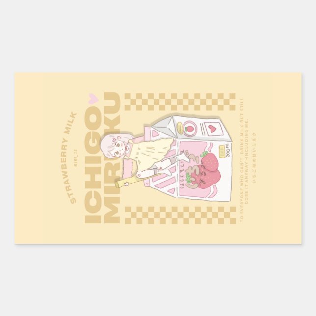 🍓✨Ichigo milk ✨🍓 Sticker (Front)