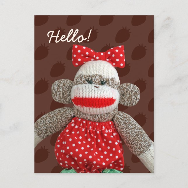 Ichigo the Sock Monkey Postcards (Front)