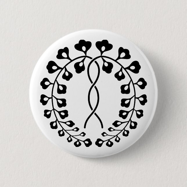 Ichijo wisteria 2 inch round button (Front)