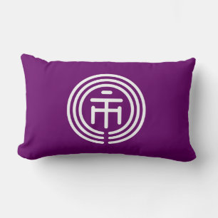 Ichikawa city flag Chiba prefecture japan symbol Lumbar Pillow