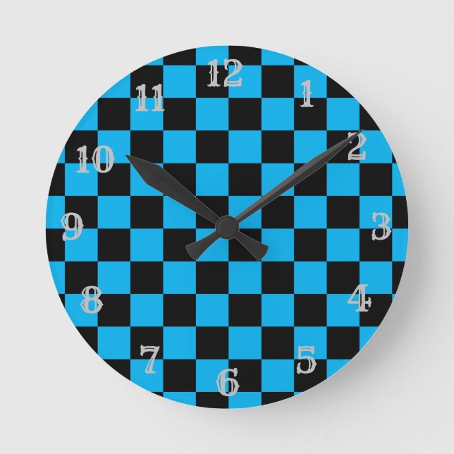 "Ichimatsu" Chequered Japanese pattern Clock (Front)