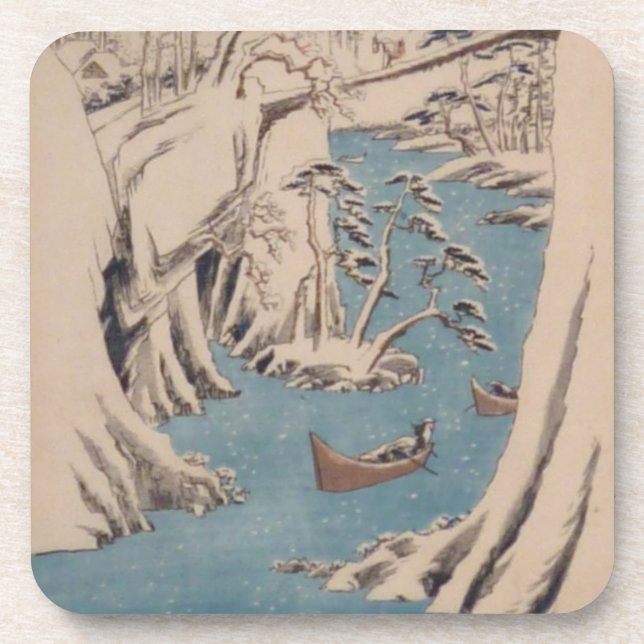 Ichiryusai Hiroshige Coaster (Front)